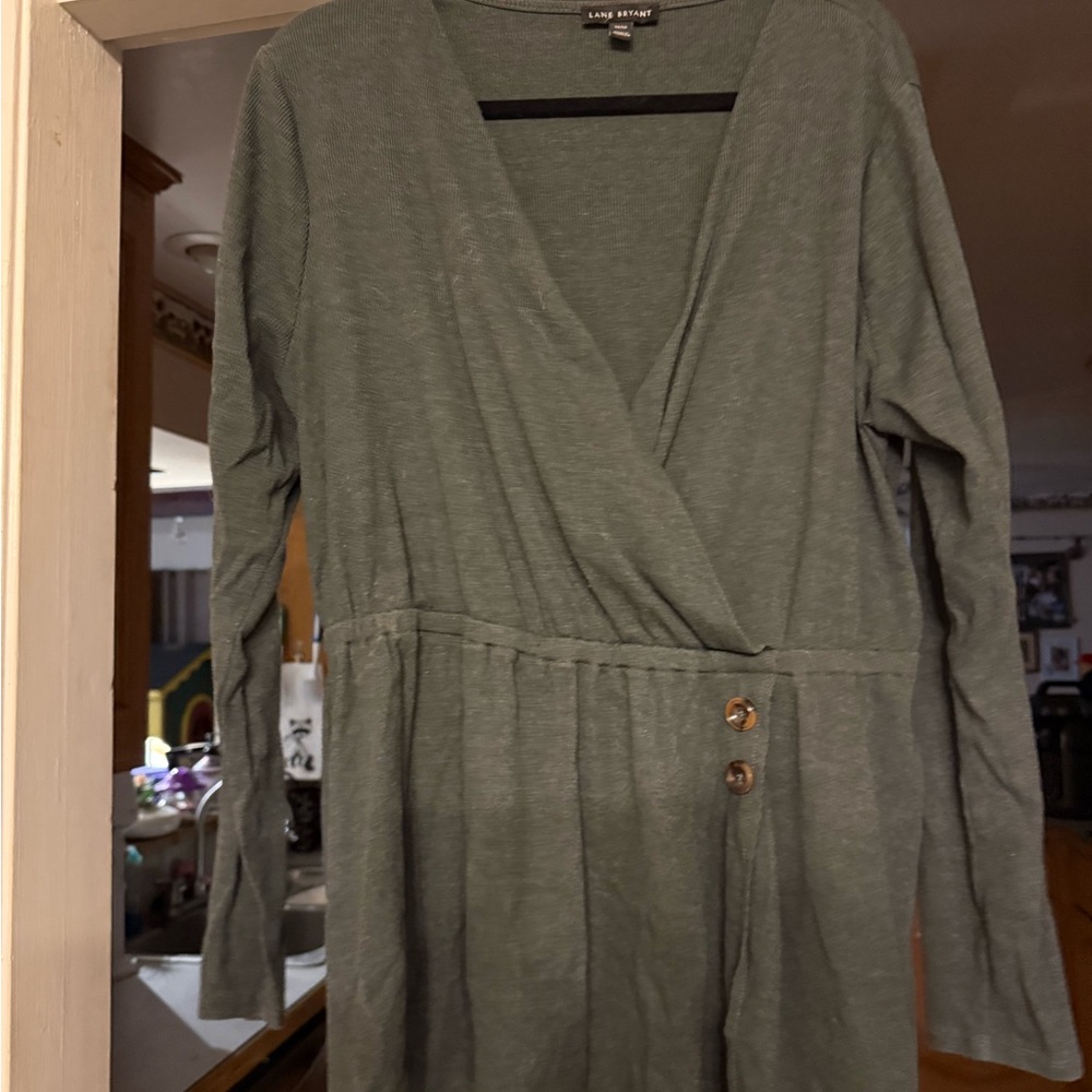 Lane Bryant Gray Knit Top